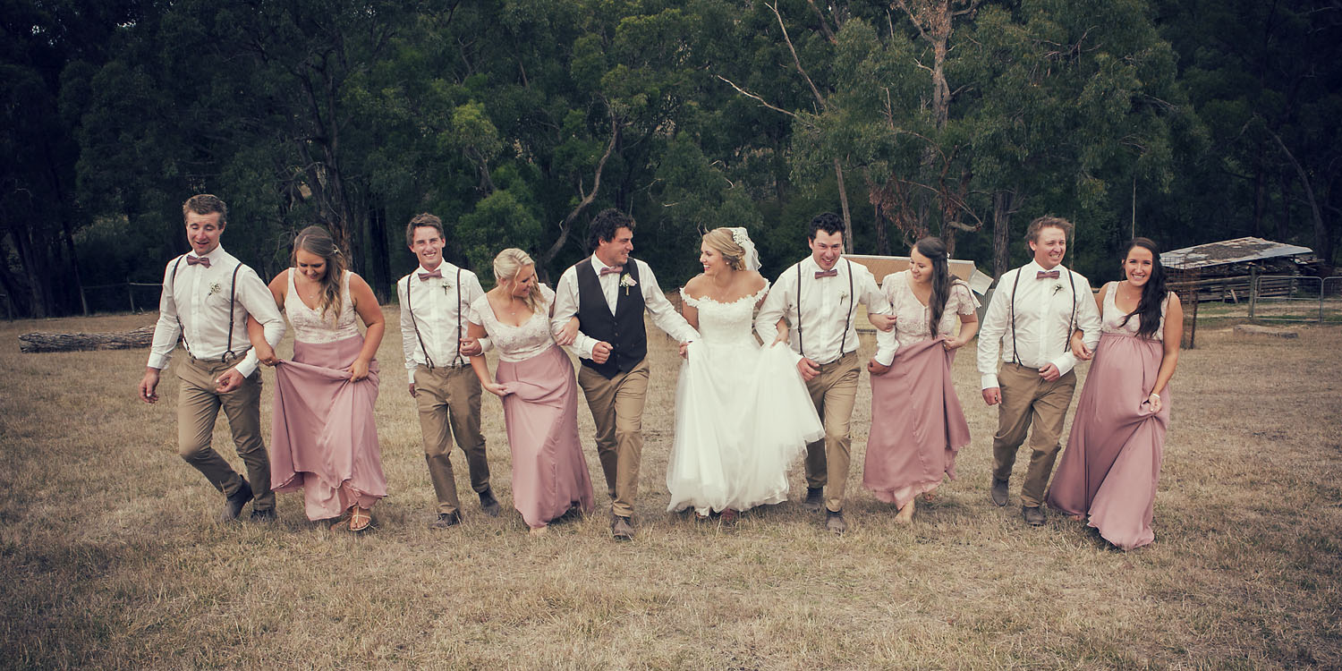 Casey and Ryan's wedding at Gum Gully Farm in the Dandenongs