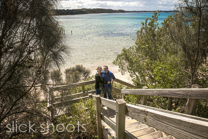 Rachel and David's pre-wedding shoot at Point Leo on the Morning