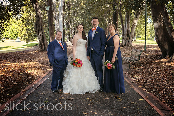 Rachel and Simon's wedding in Melbourne Treasury Gardens Mr Maso